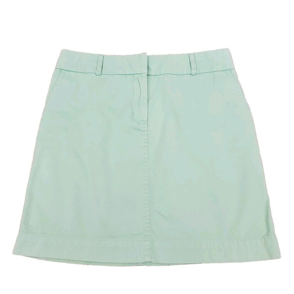 Vineyard Vines by Shep & Ian Cotton Twill Utility Skirt Green Preppy Sz 6 Fairy